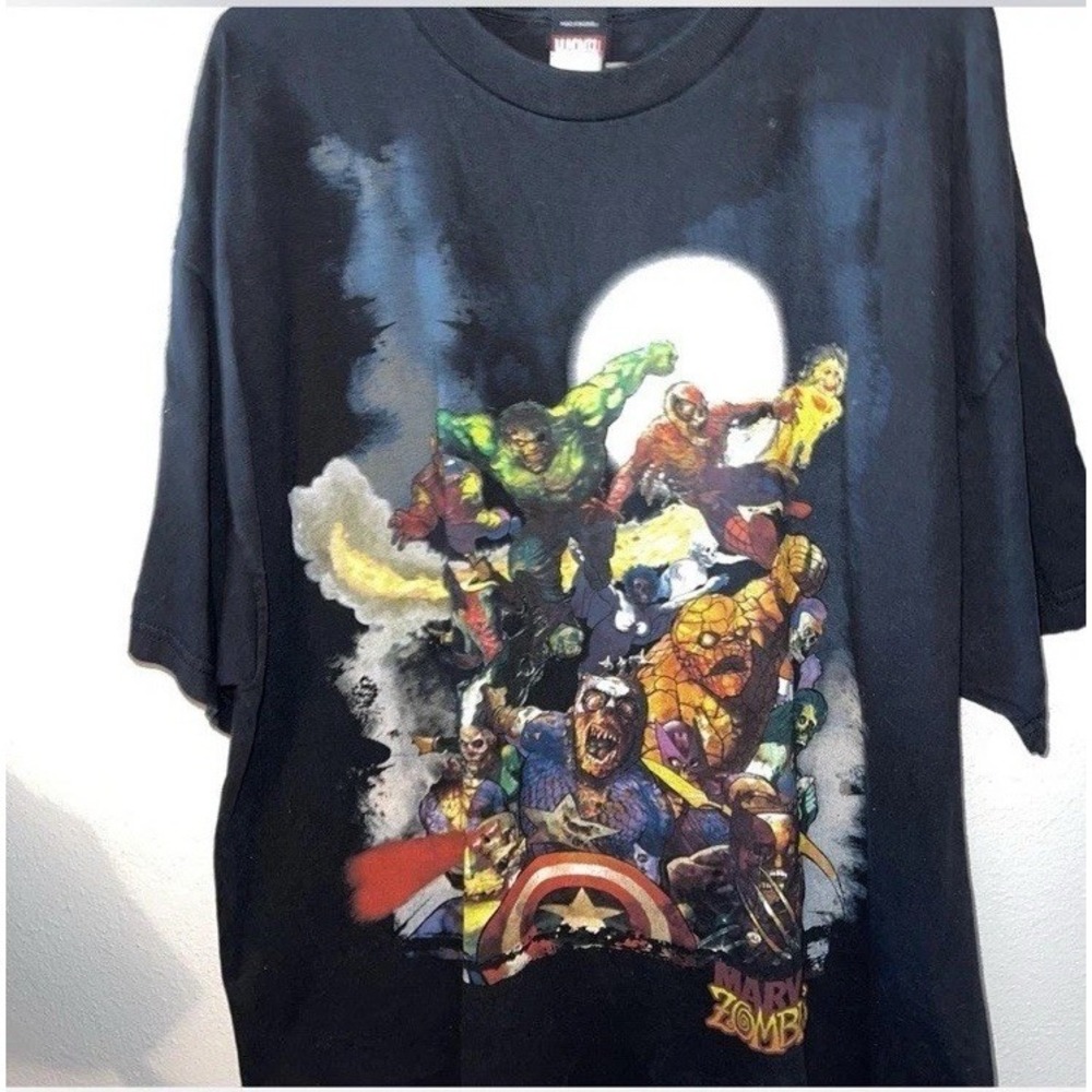 Vintage Mad Engine Marvel Zombies T-Shirt Size 2xl Rare